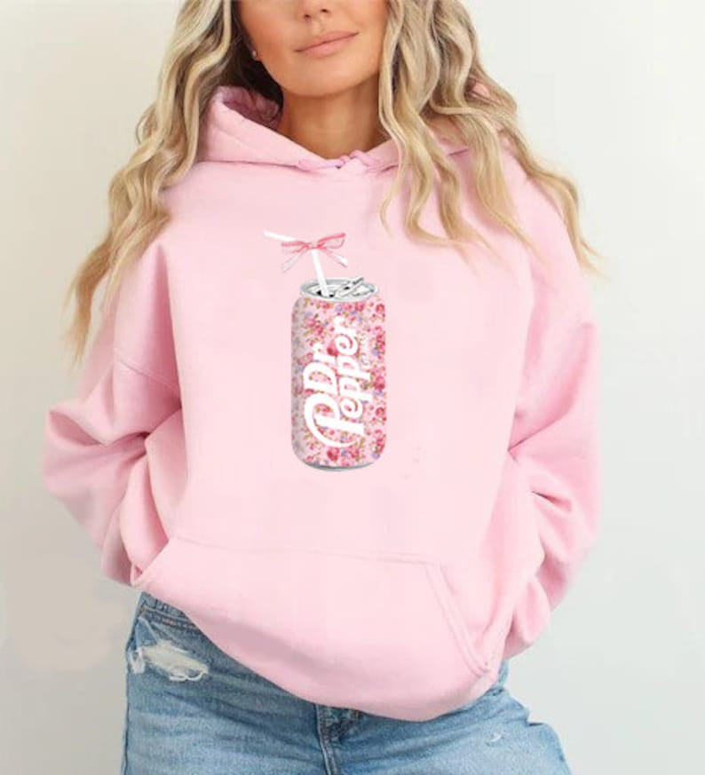 Drpepper Pink Can Hoodie,Unisex, Gift for Her