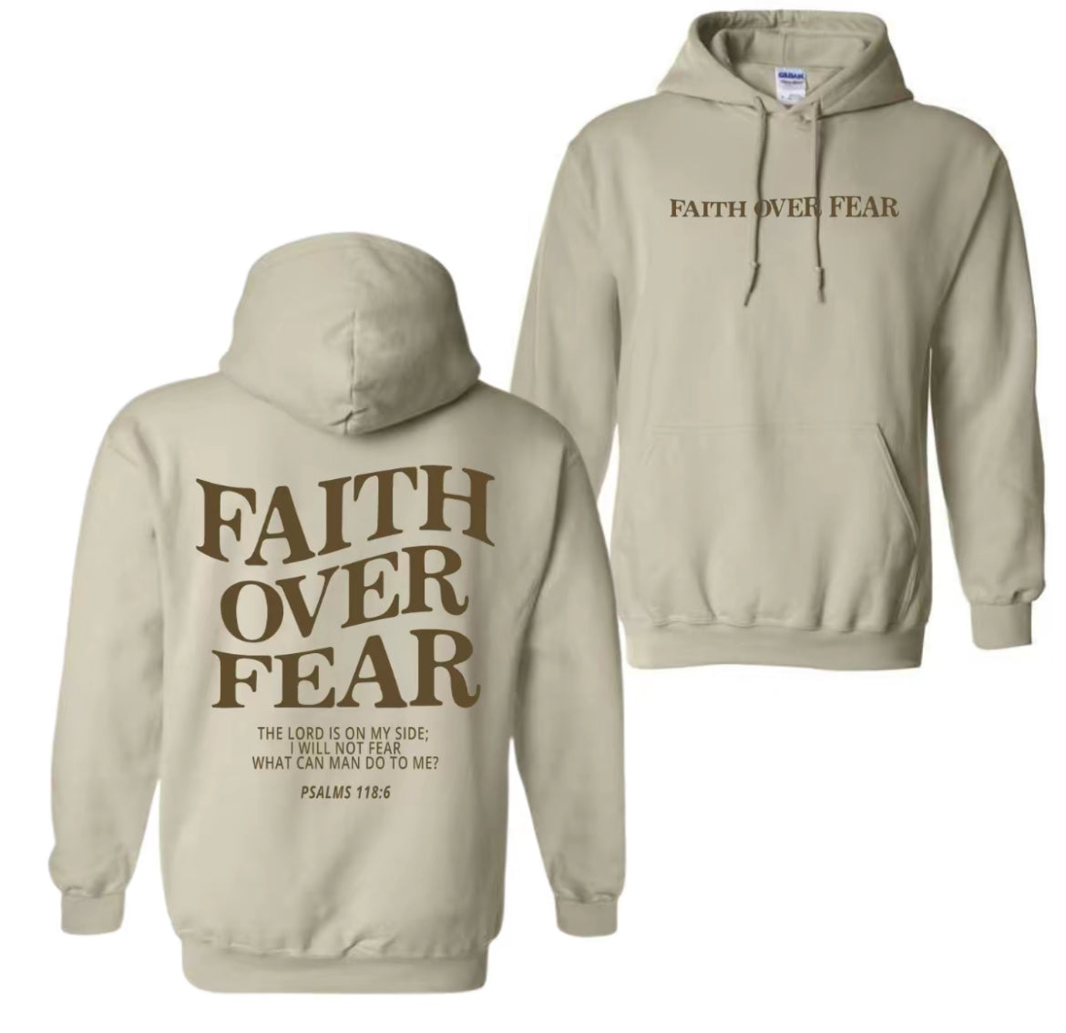 Faith Over Fear Hoodie Style