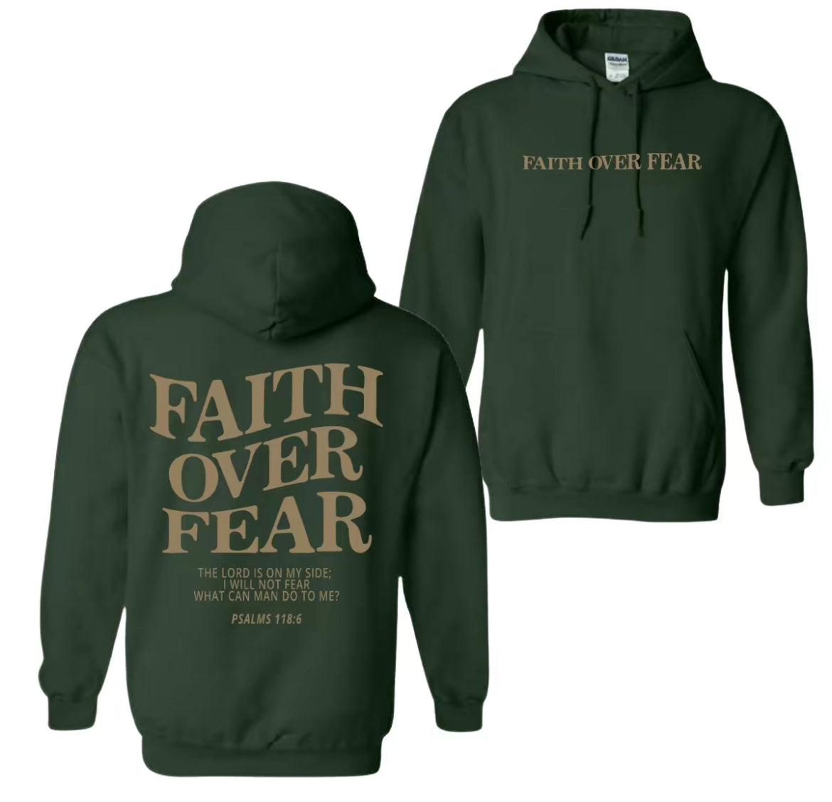 Faith Over Fear Hoodie Style