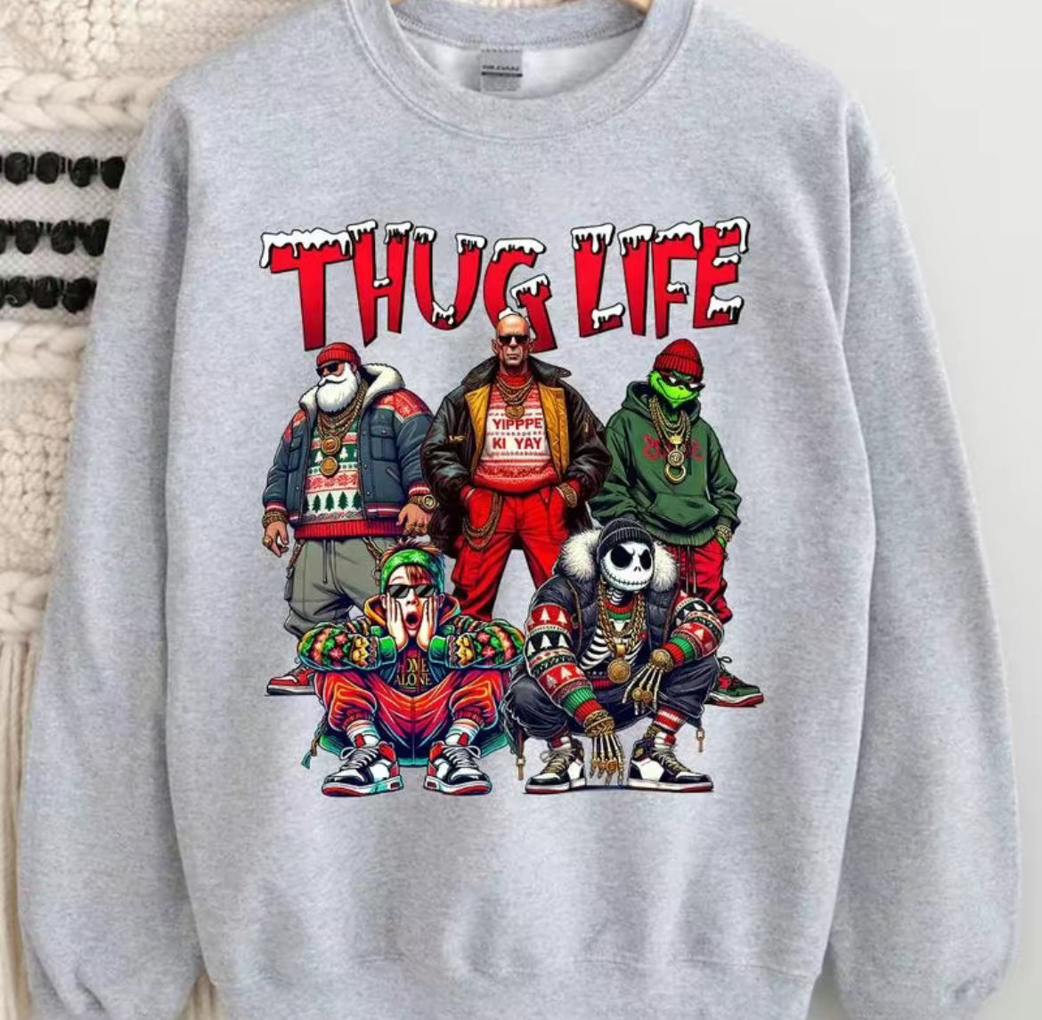 ThugLife Christmas Sweatshirt, Christmas Gift