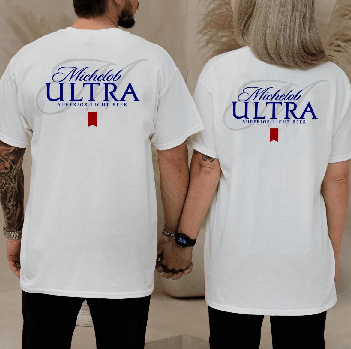 Michelob Ultra T-Shirt Flag, Michelob Ultra Fans Drinking