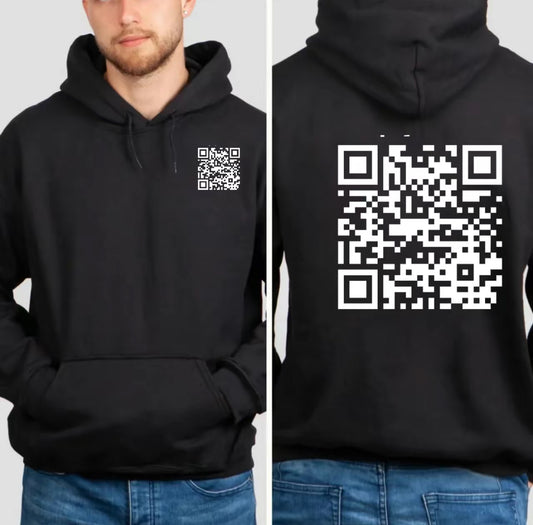 Funny QR Code(F*** Y**) Hoodie,Cool Design and New Unisex Hoodie