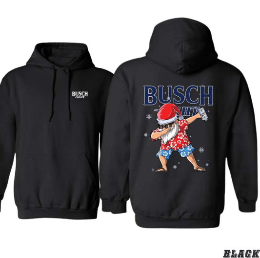 Busch Hoodie,Unique Santa Celebrating Christmas,Unisex Hoodie