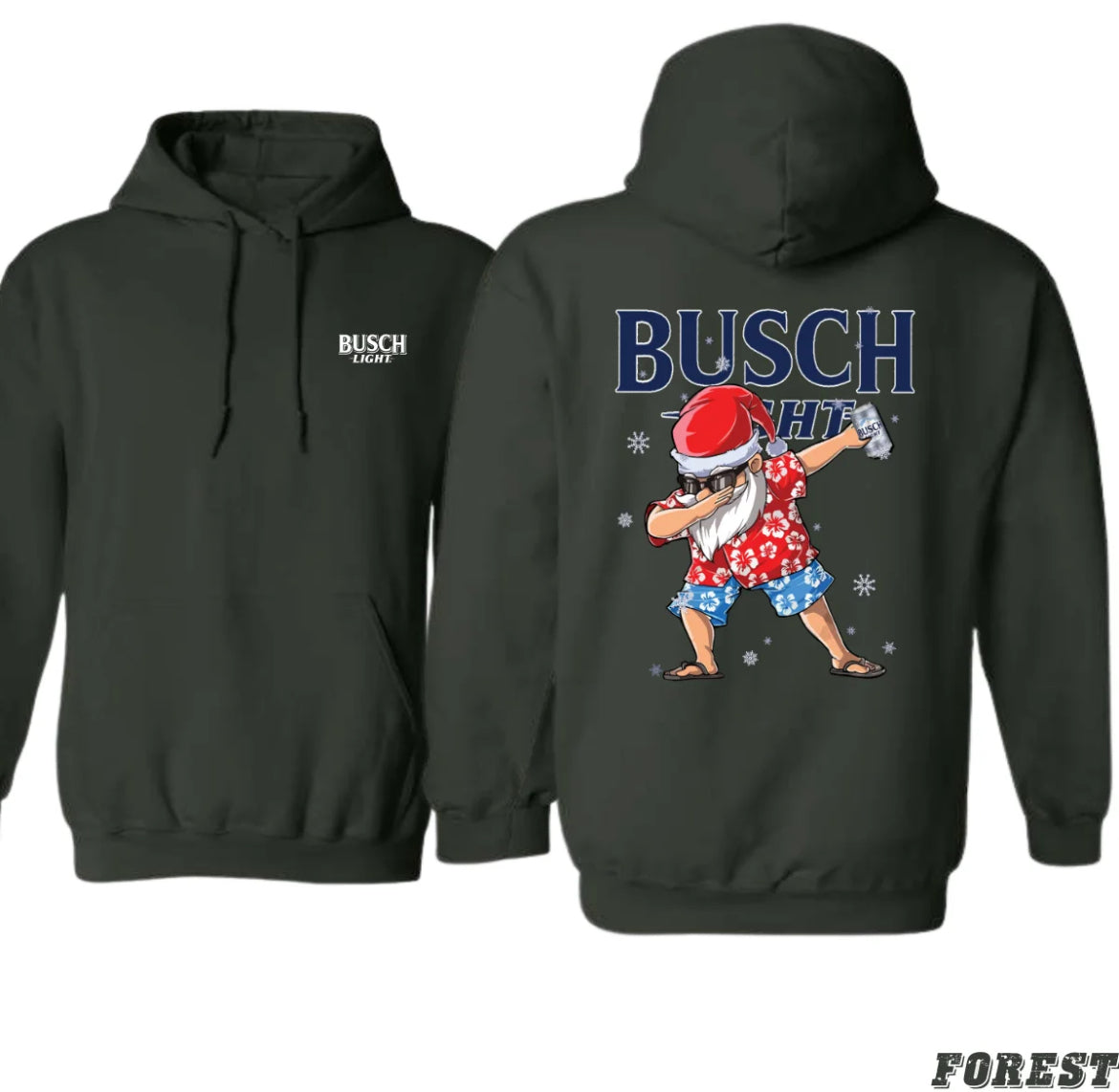 Busch Hoodie,Unique Santa Celebrating Christmas,Unisex Hoodie