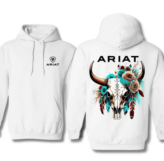 ARIAT Buffalo Hoodie with 2 sides,Vintage Classic Hoodie,Viral